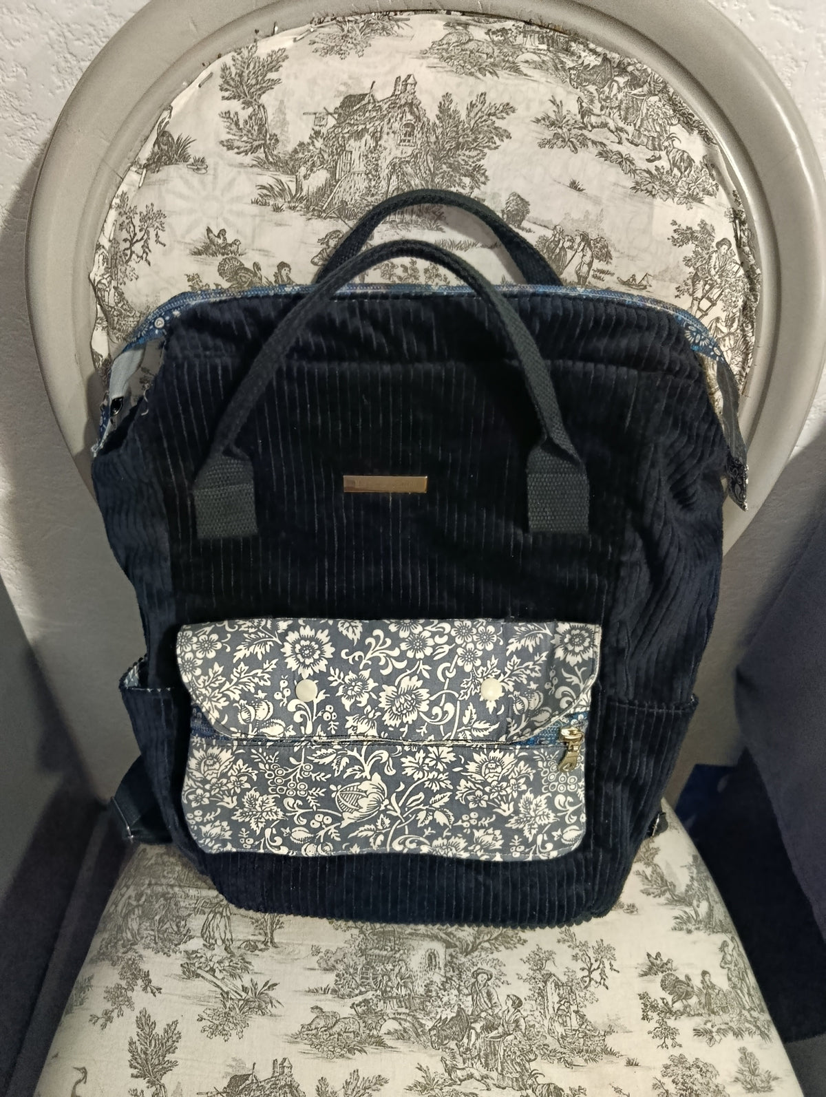 Sac Annabelle – intérieur avec poche zippée et poche filet