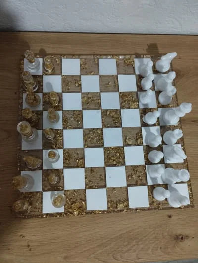 Jeu d'échecs en résine