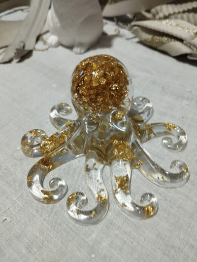 Poulpe Décoratif en Résine – Style Moderne et Élégant