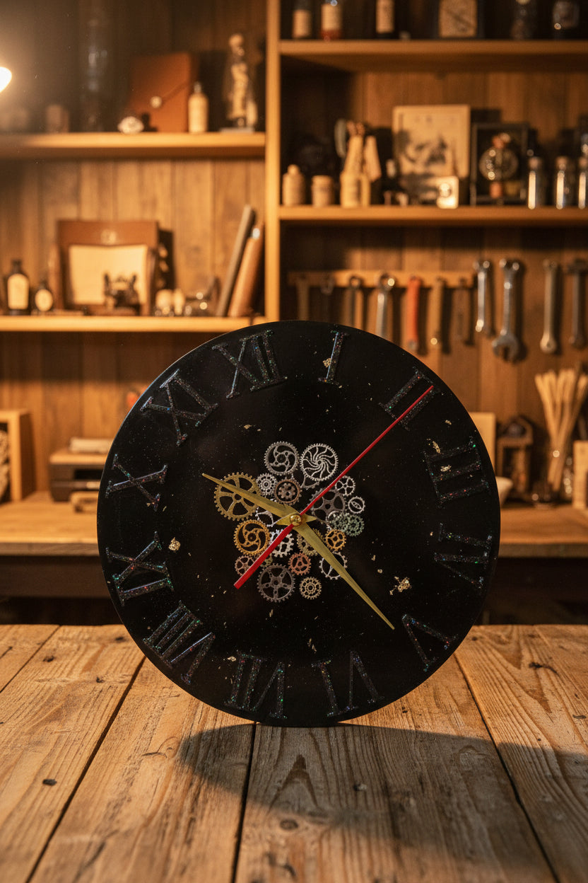Horloge en résine