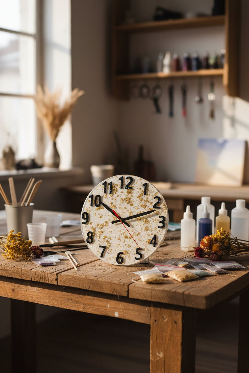 Horloge en résine