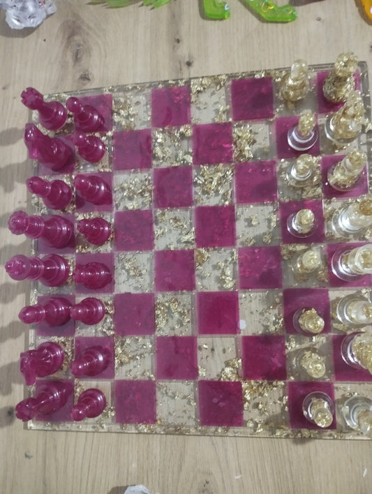 Jeu d'échecs en résine