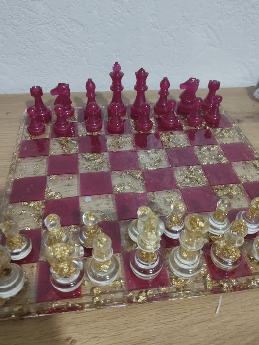 Jeu d'échecs en résine