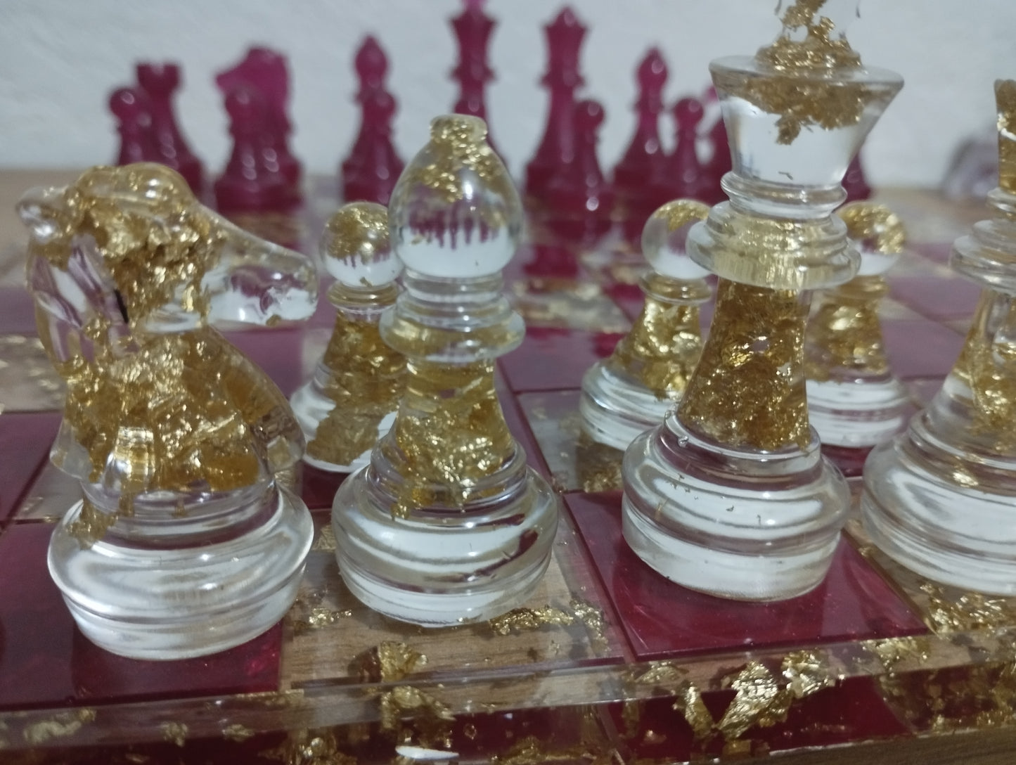 Jeu d'échecs en résine